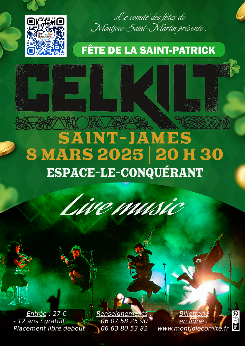 Concert Saint-Patrick avec le groupe Celkilt