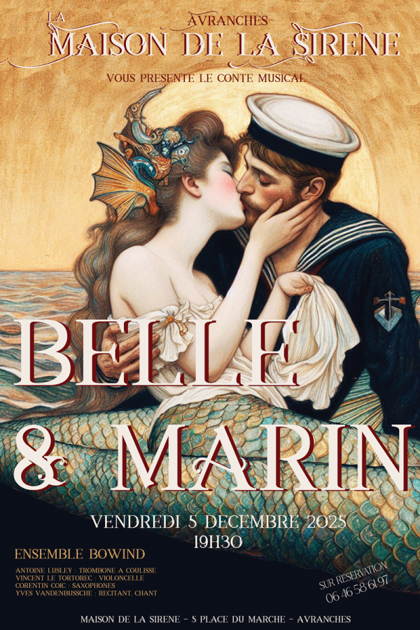 Maison-de-la-Sirene-Avranches-2025.12.05-Affiche-conte-musical-belle-et-marin-bowind