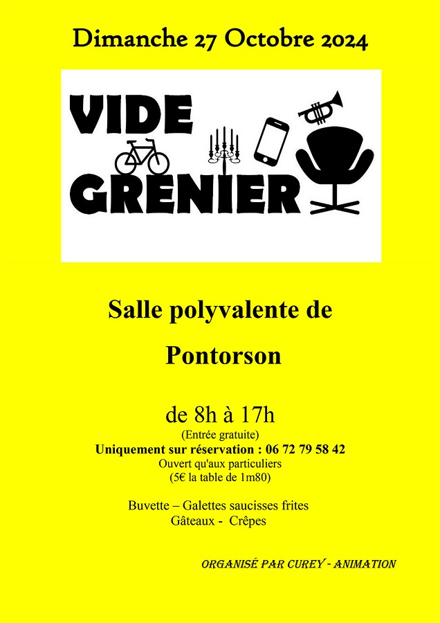 Vide-grenier Le 27 oct 2024